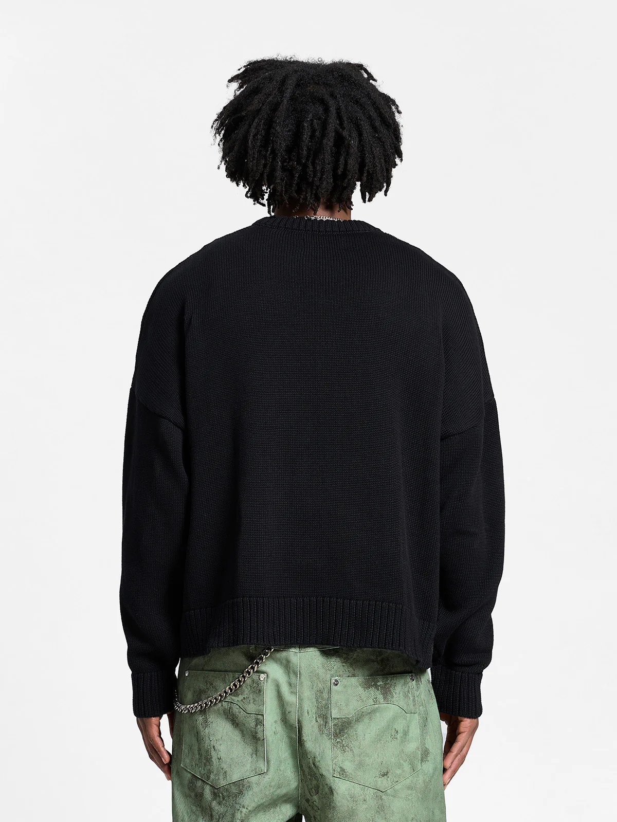 ART IS EVERYWHERE KNIT SWEATER - BLACK - Image 5