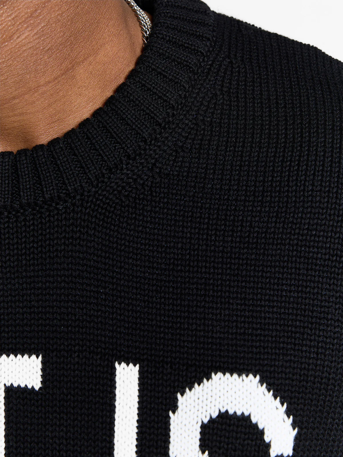 ART IS EVERYWHERE KNIT SWEATER - BLACK - Image 7