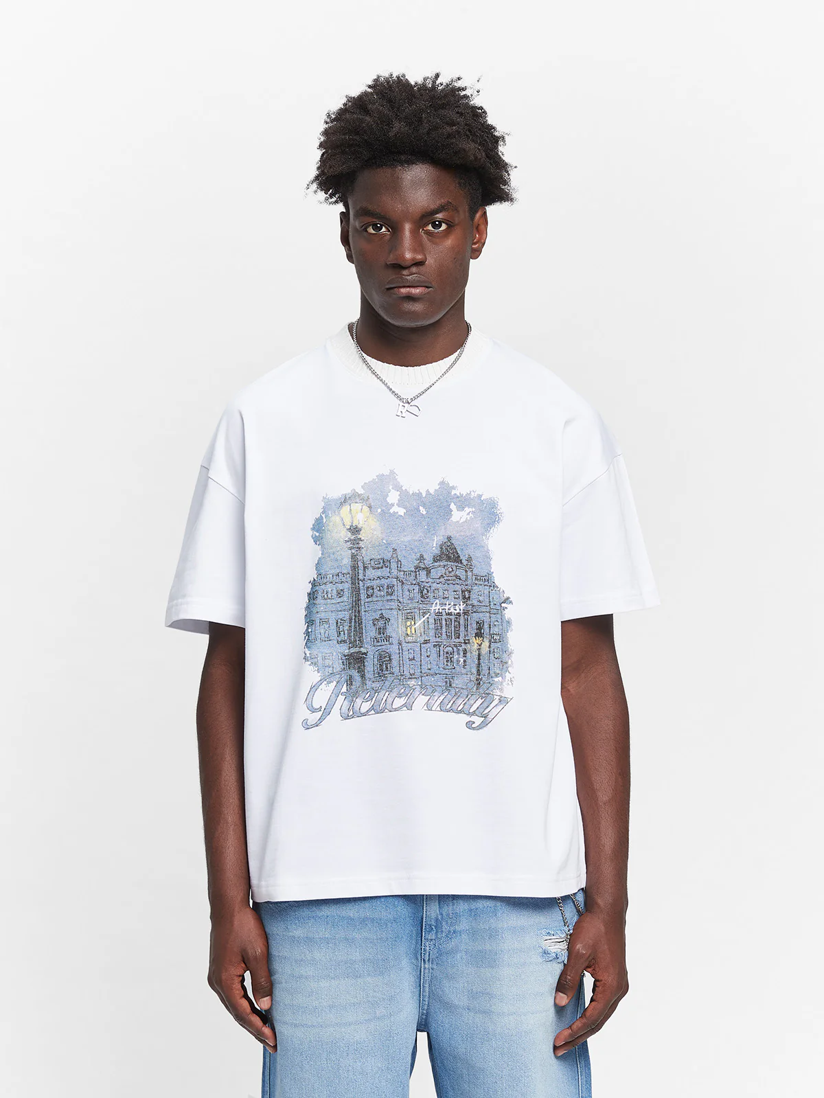 ARTIST BY NIGHT T-SHIRT - WHITE - Image 2