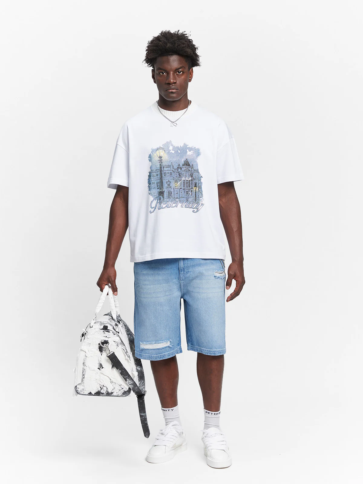 ARTIST BY NIGHT T-SHIRT - WHITE - Image 7