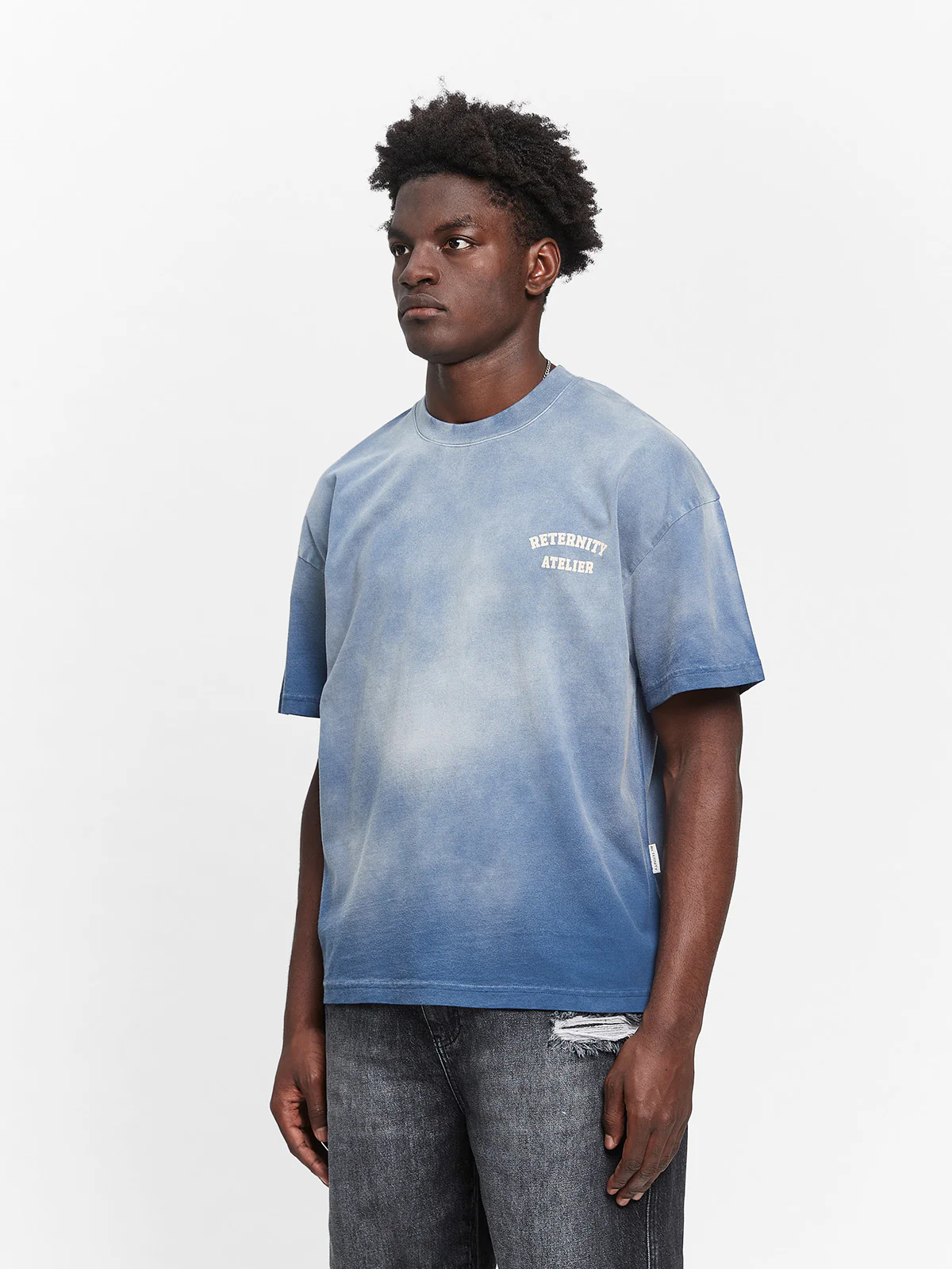 ARTS & CRAFT T-SHIRT - WASHED BLUE - Image 4