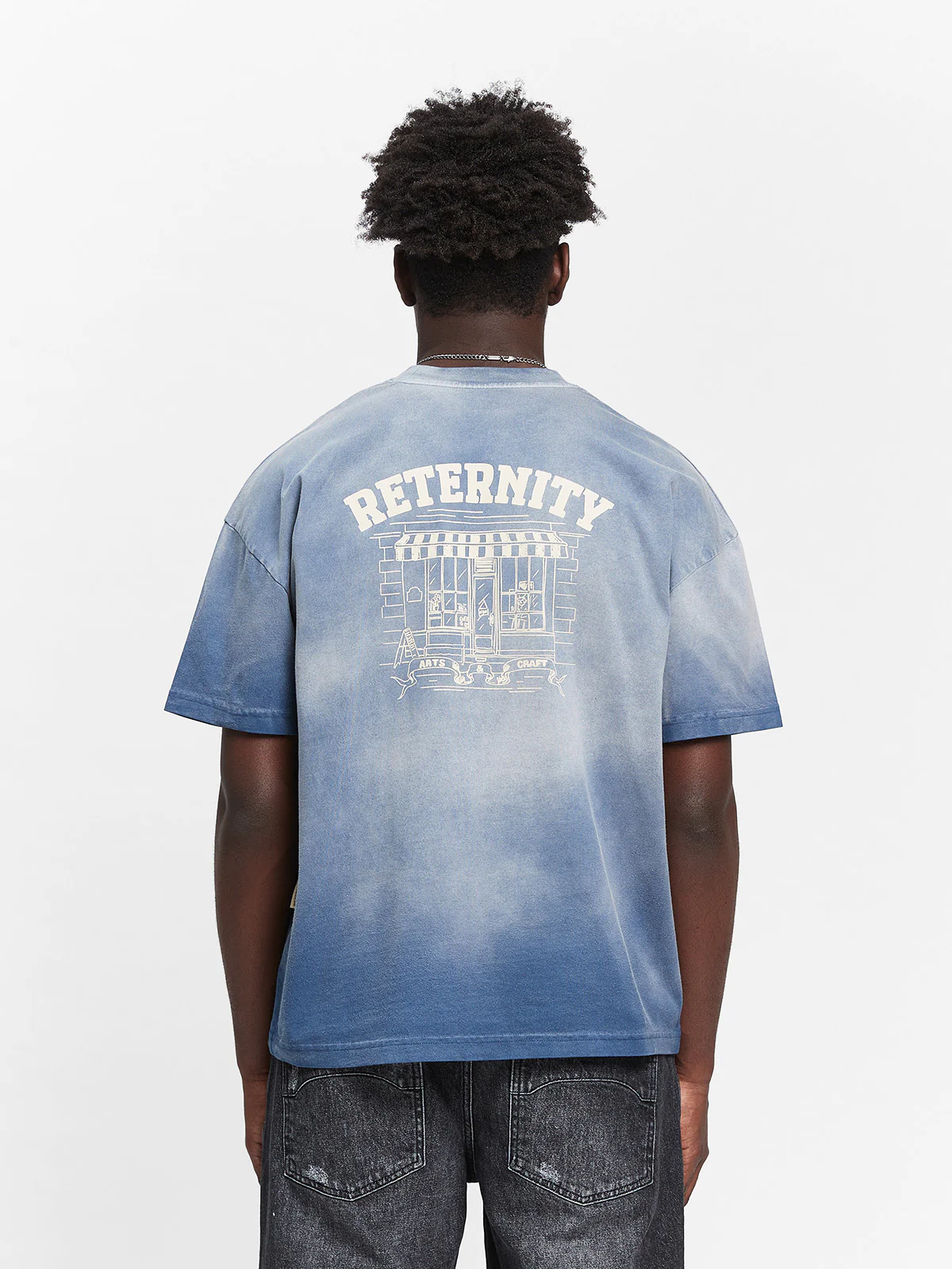 ARTS & CRAFT T-SHIRT - WASHED BLUE - Image 6