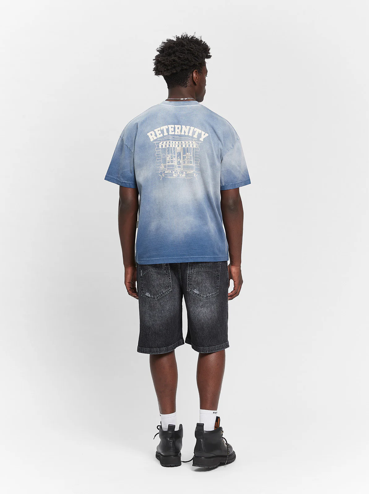 ARTS & CRAFT T-SHIRT - WASHED BLUE - Image 8