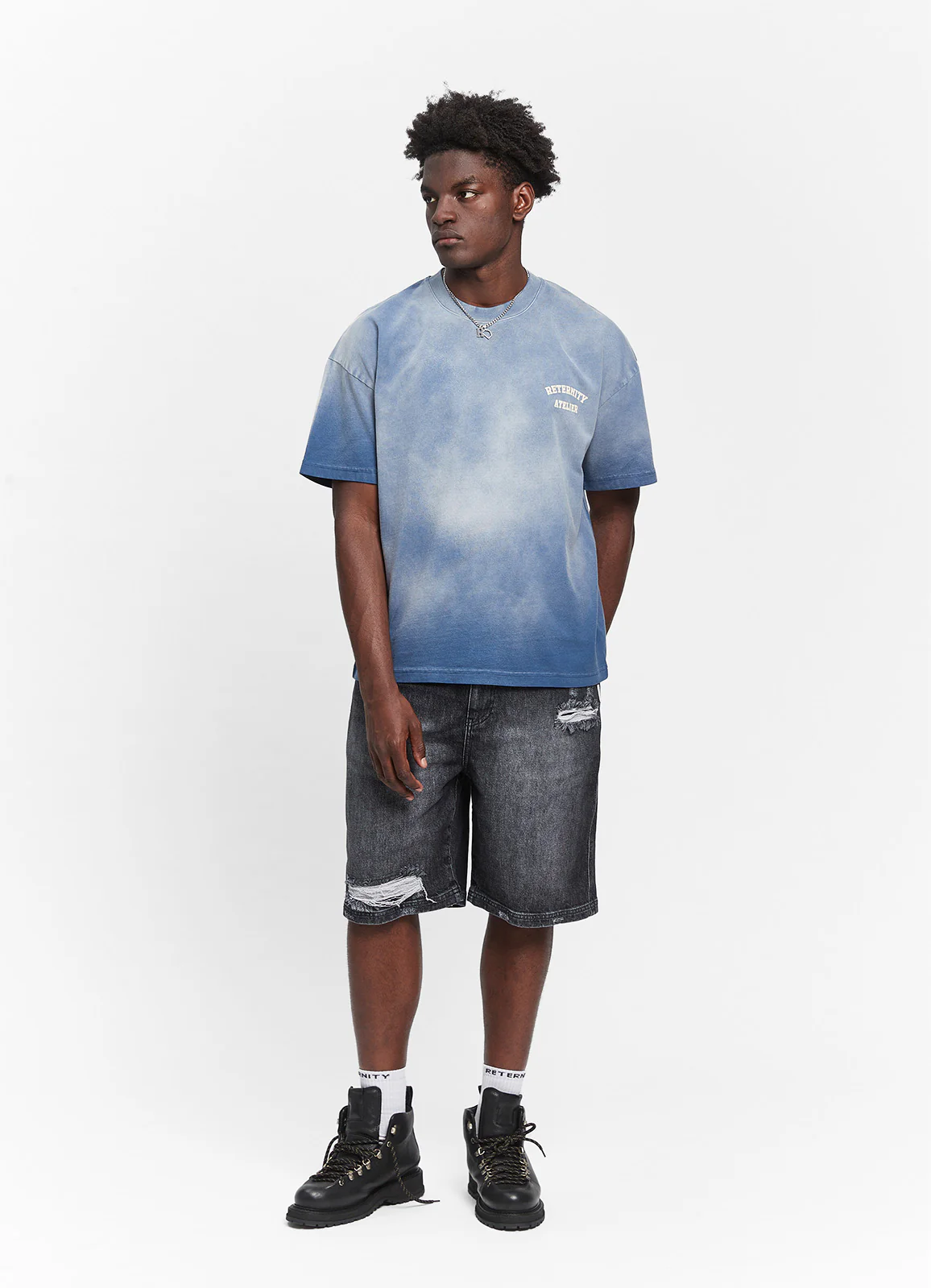 ARTS & CRAFT T-SHIRT - WASHED BLUE - Image 9