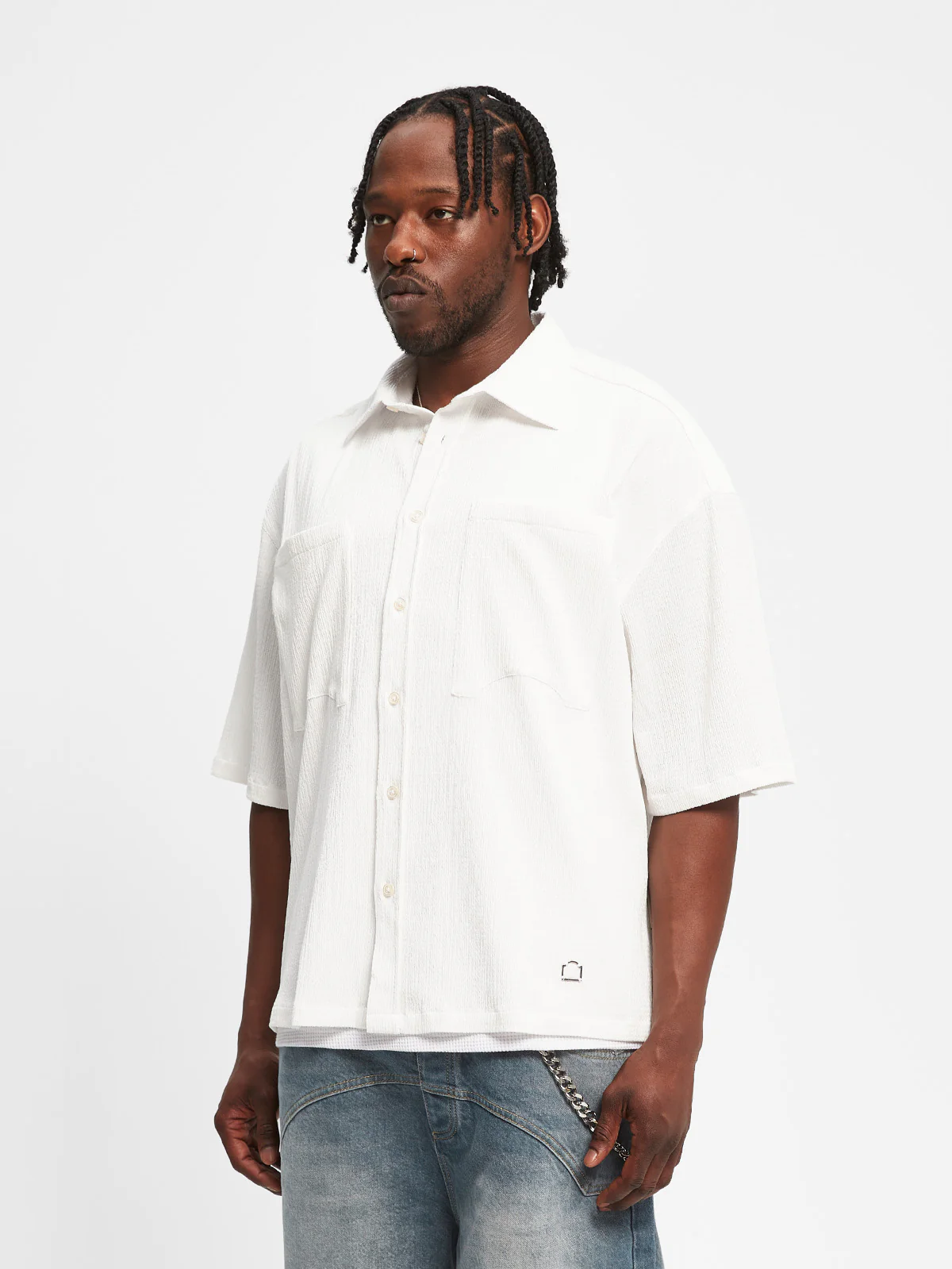 ATELIER BUTTON SHIRT - CREAM - Image 3