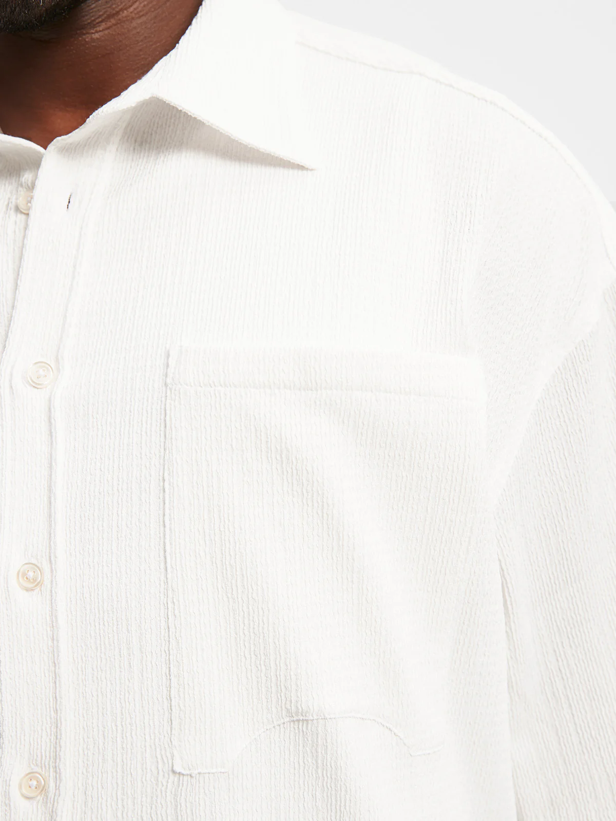ATELIER BUTTON SHIRT - CREAM - Image 8