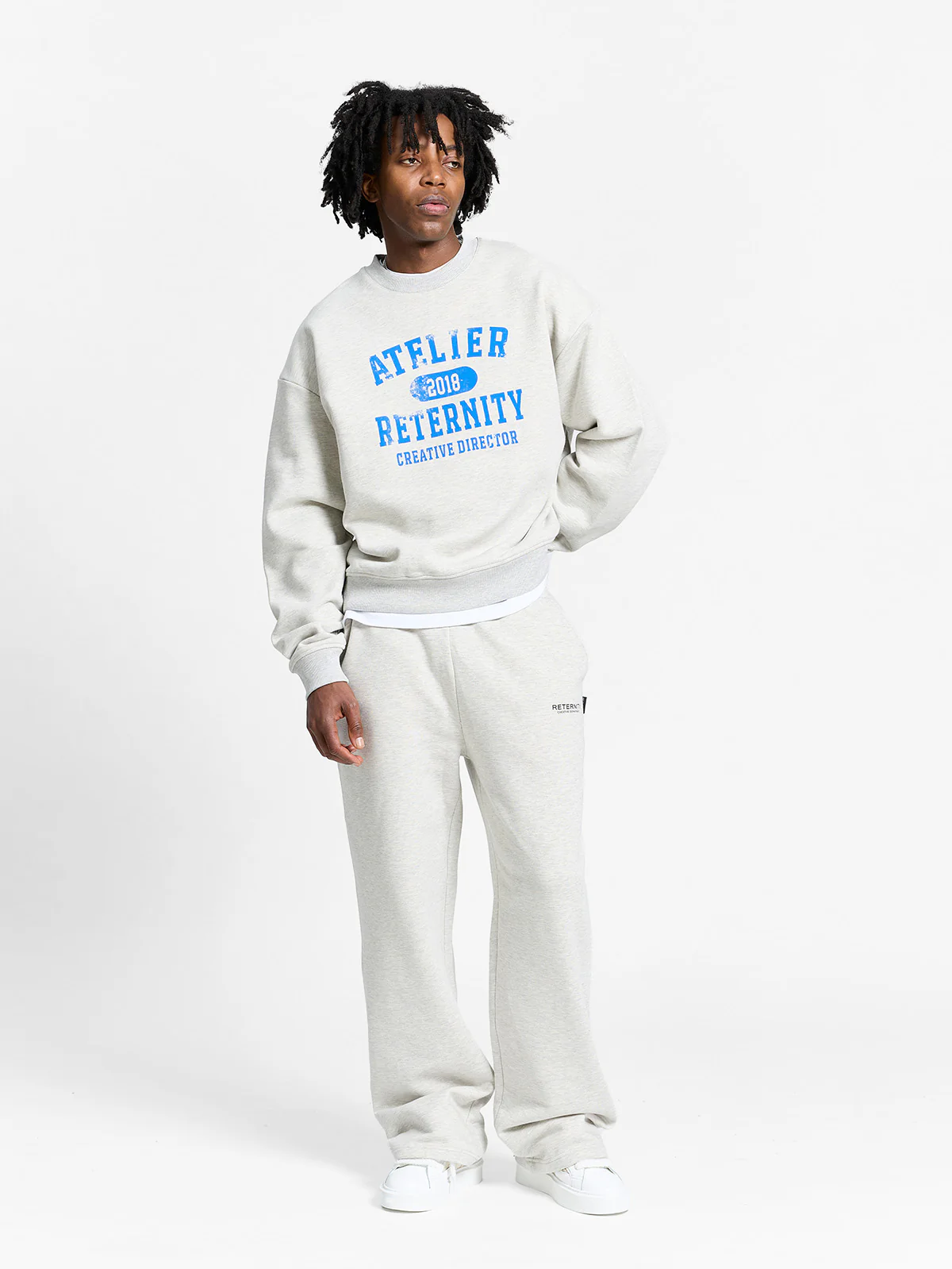 ATELIER EMBLEM CREWNECK - MELANGE GREY - Image 6