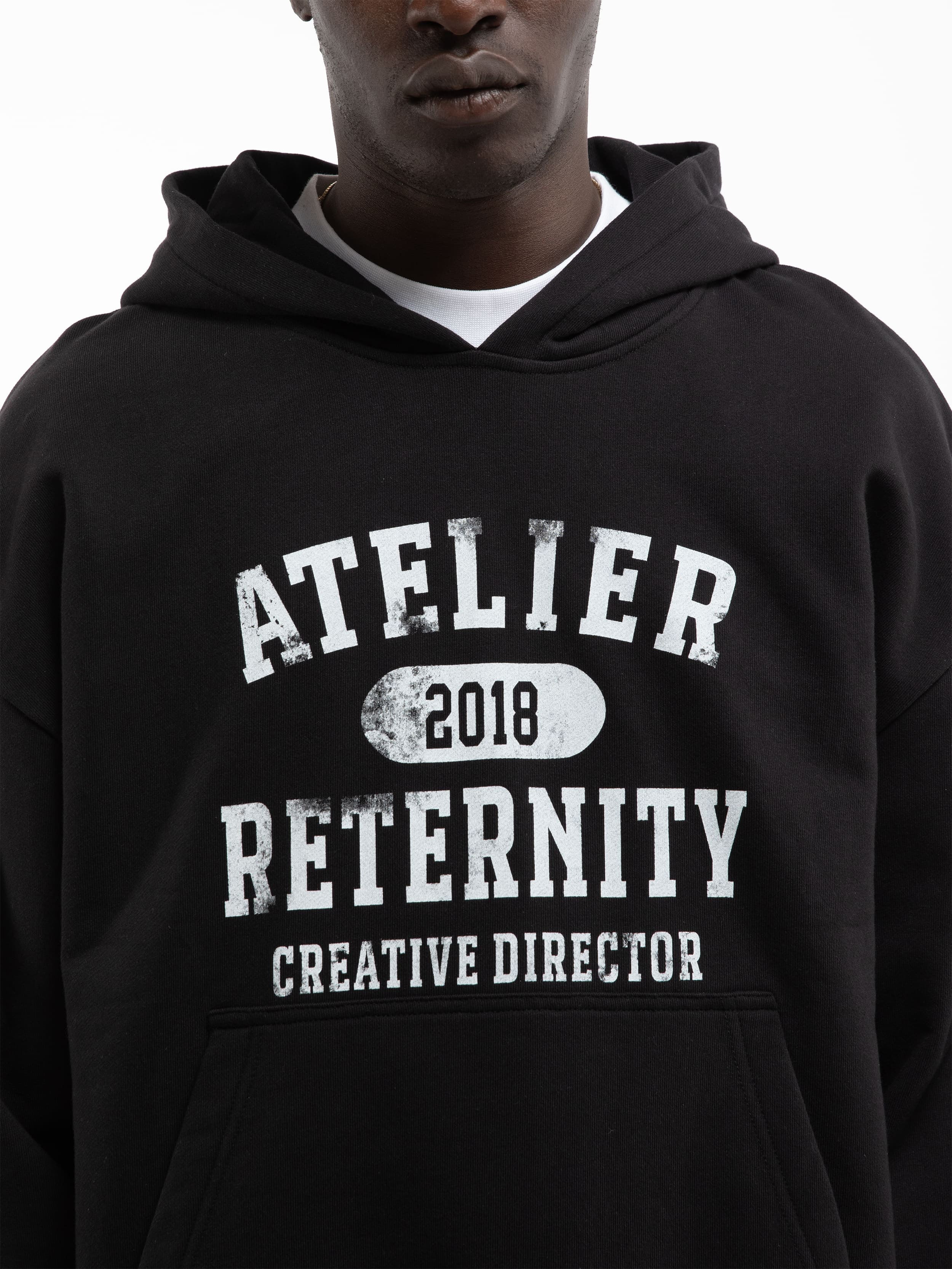 ATELIER EMBLEM HOODIE - BLACK - Image 7
