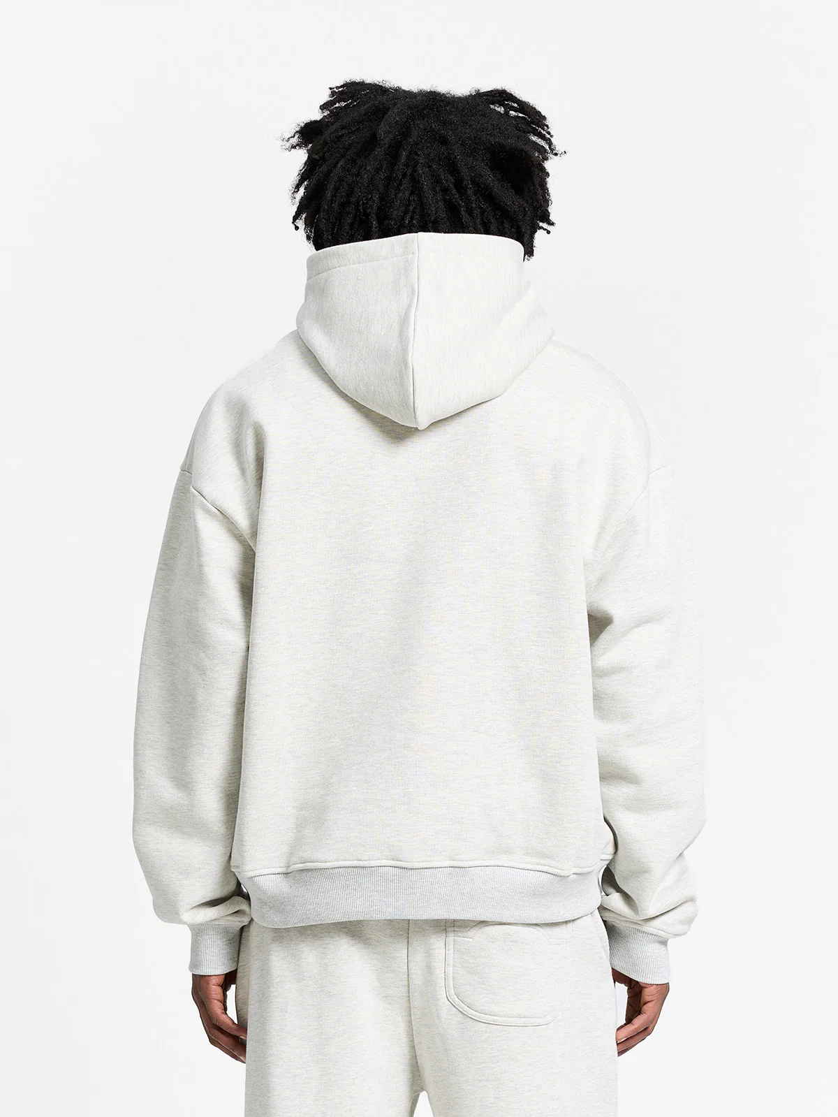 ATELIER EMBLEM HOODIE - MELANGE GREY - Image 5