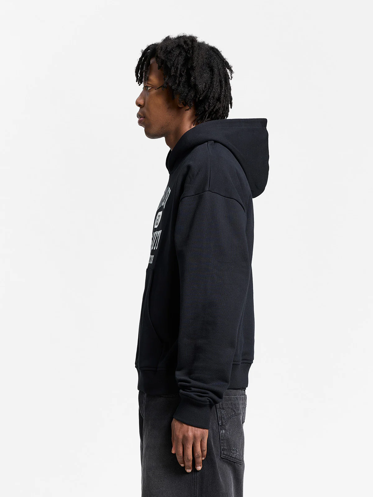 ATELIER EMBLEM ZIP-HOODIE - BLACK - Image 4