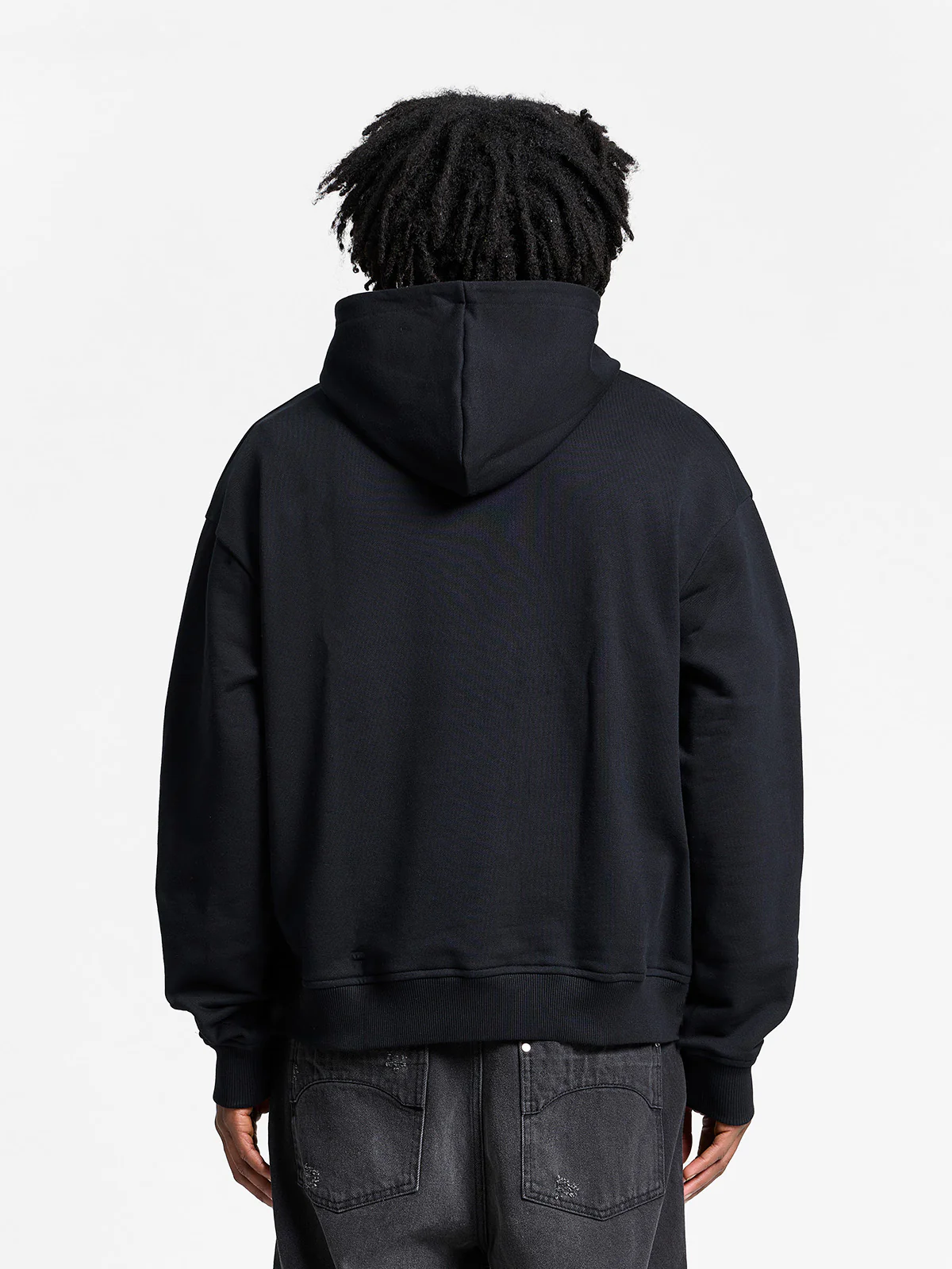 ATELIER EMBLEM ZIP-HOODIE - BLACK - Image 5