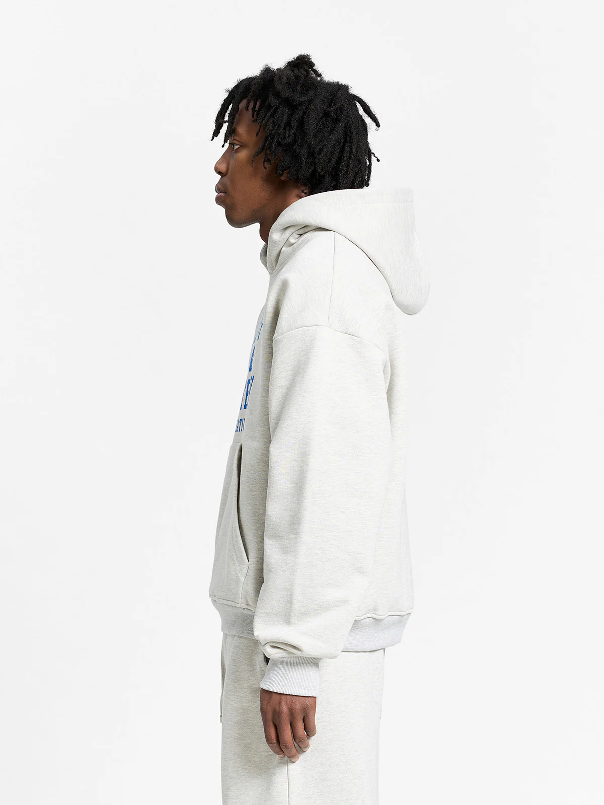ATELIER EMBLEM ZIP-HOODIE - MELANGE GREY - Image 4
