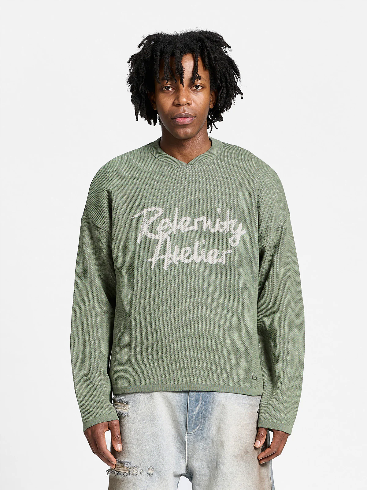 ATELIER KNIT JERSEY - GREEN - Image 2