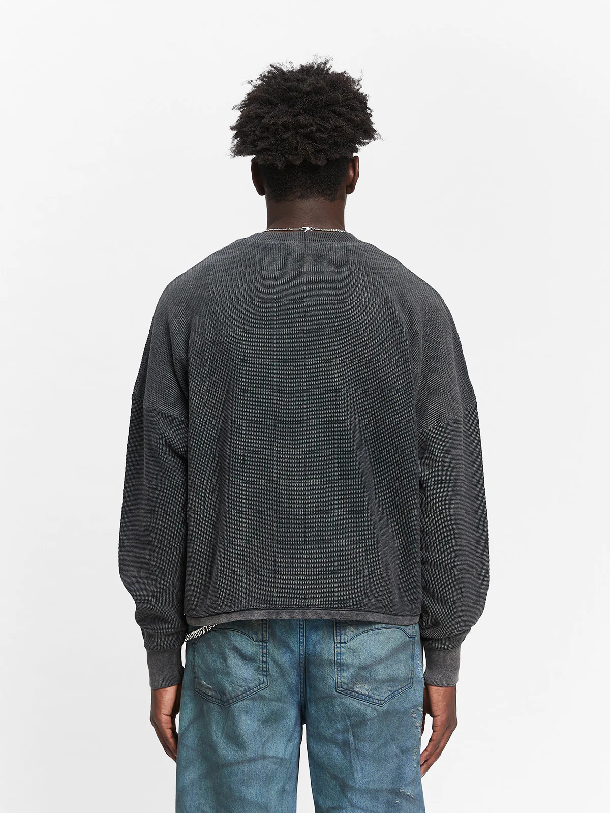 ATELIER KNIT SWEATER - WASHED BLACK - Image 5