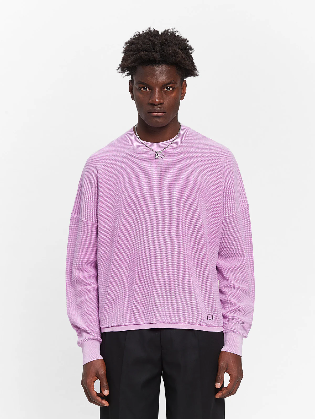 ATELIER KNIT SWEATER - WASHED LILAC - Image 2