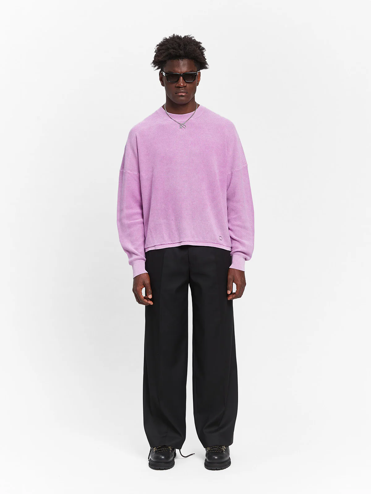 ATELIER KNIT SWEATER - WASHED LILAC - Image 6