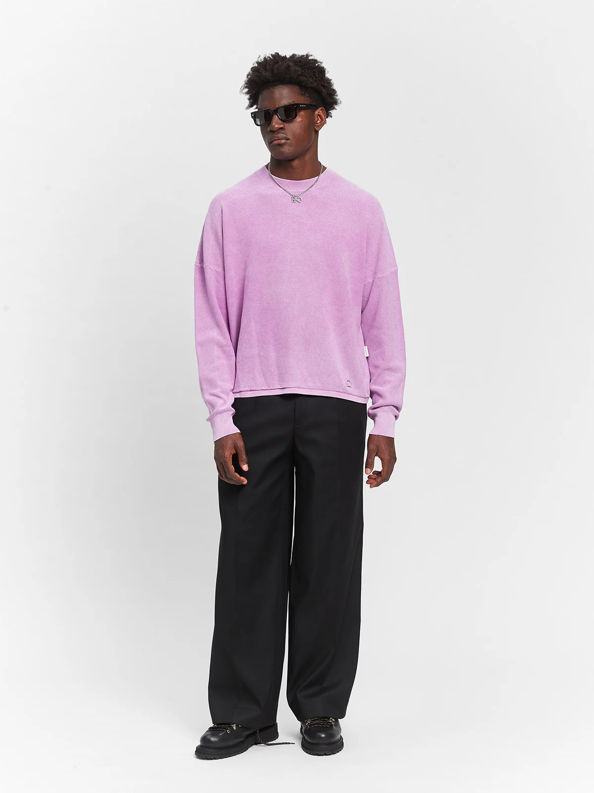 ATELIER KNIT SWEATER - WASHED LILAC - Image 8