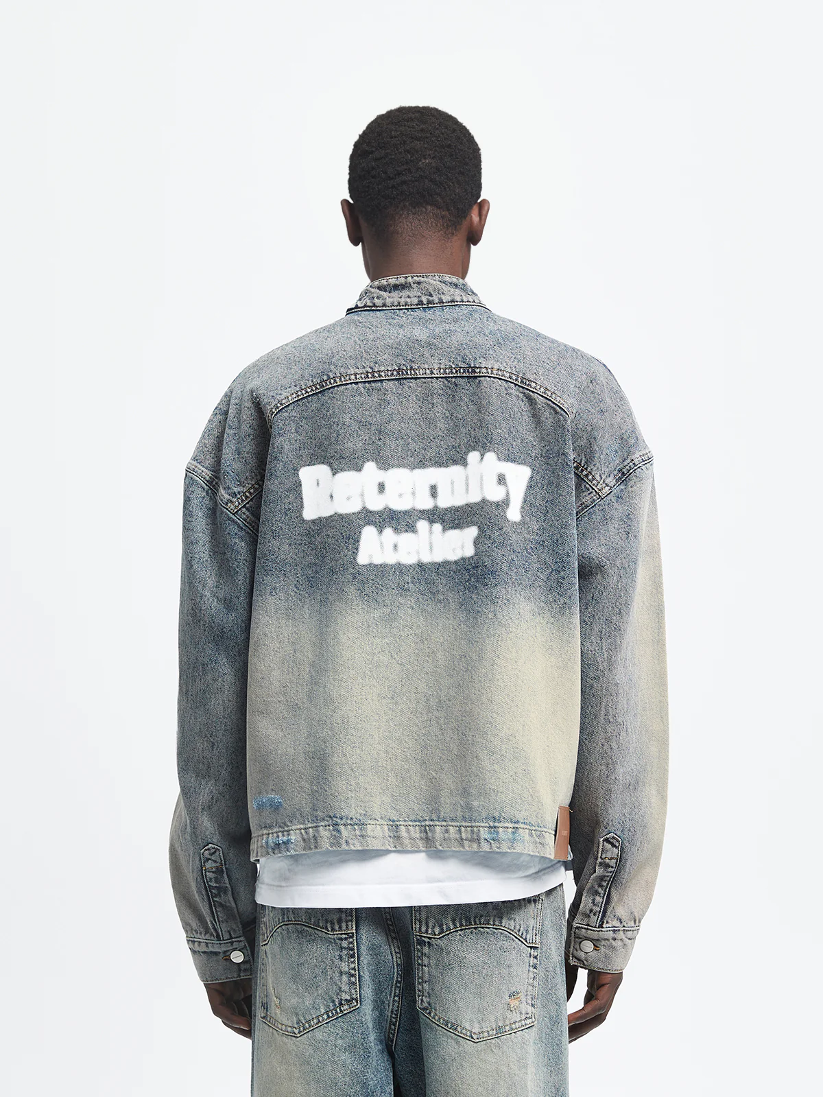 AURÉLIE DENIM JACKET - WASHED BLUE - Image 5