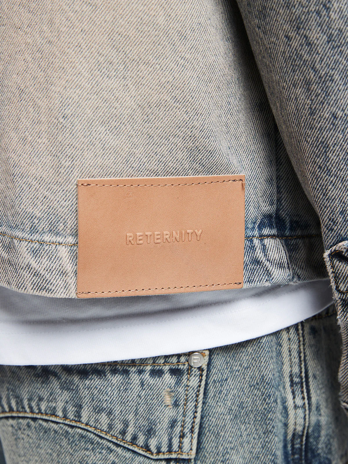 AURÉLIE DENIM JACKET - WASHED BLUE - Image 7