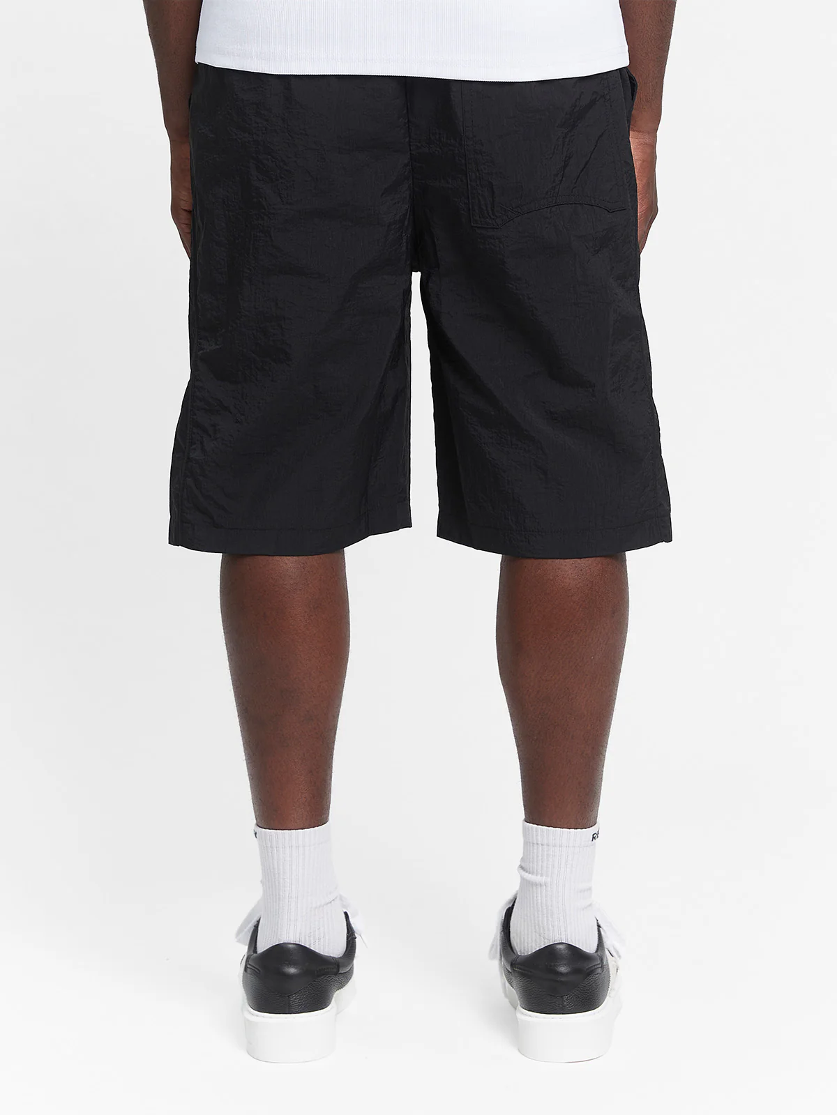 BAGGY TRACK SHORTS - BLACK - Image 5