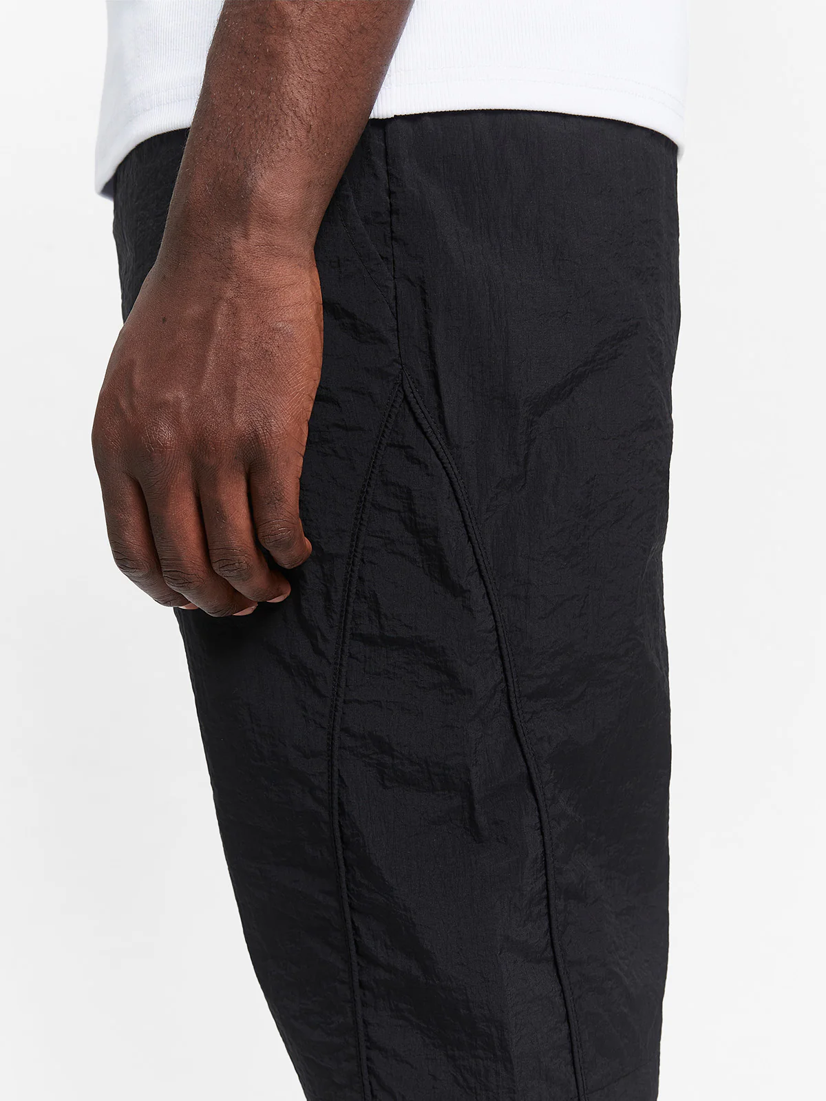 BAGGY TRACK SHORTS - BLACK - Image 6