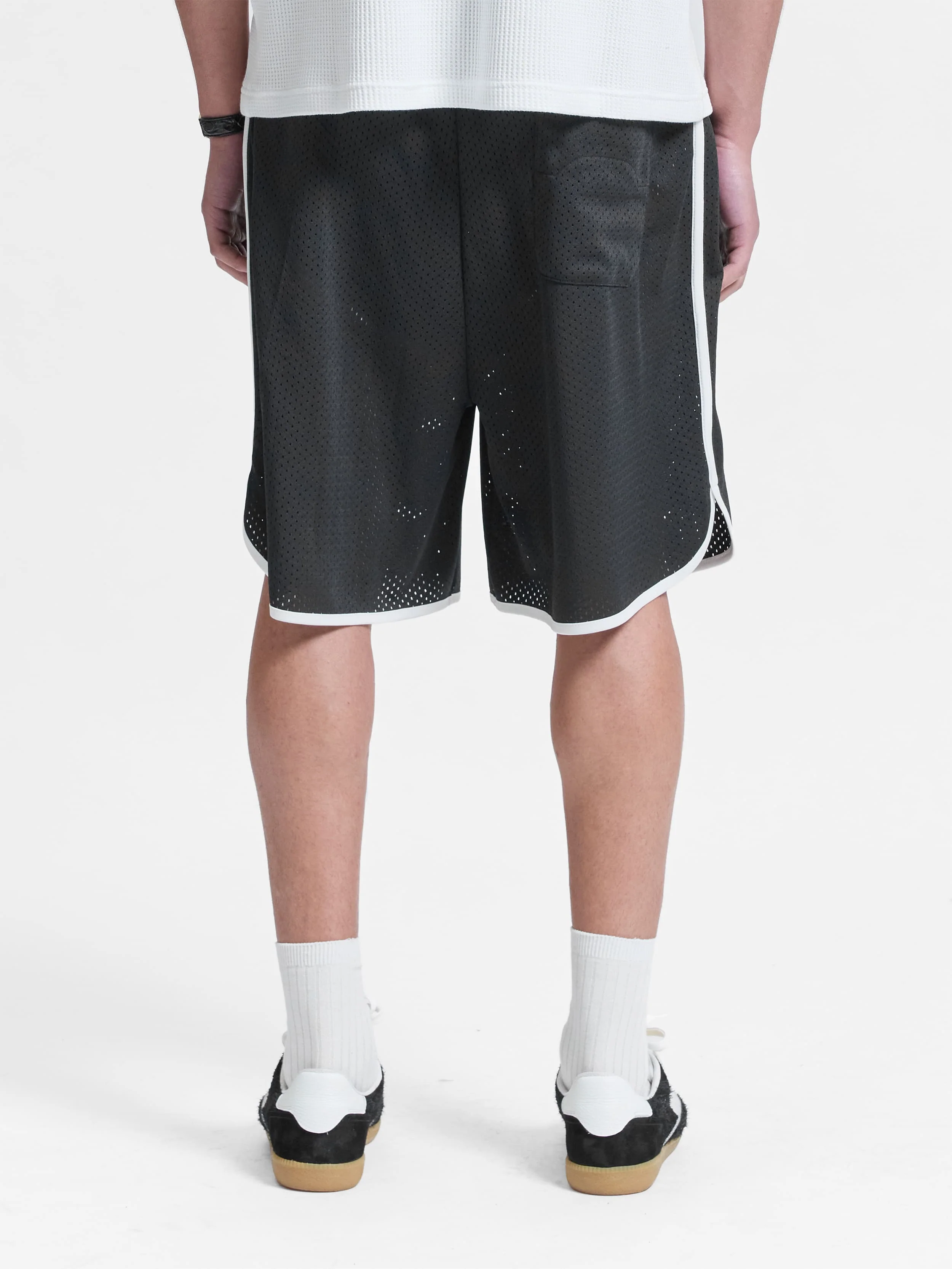 BAND OF PROCESS MESH SHORTS - BLACK - Image 5