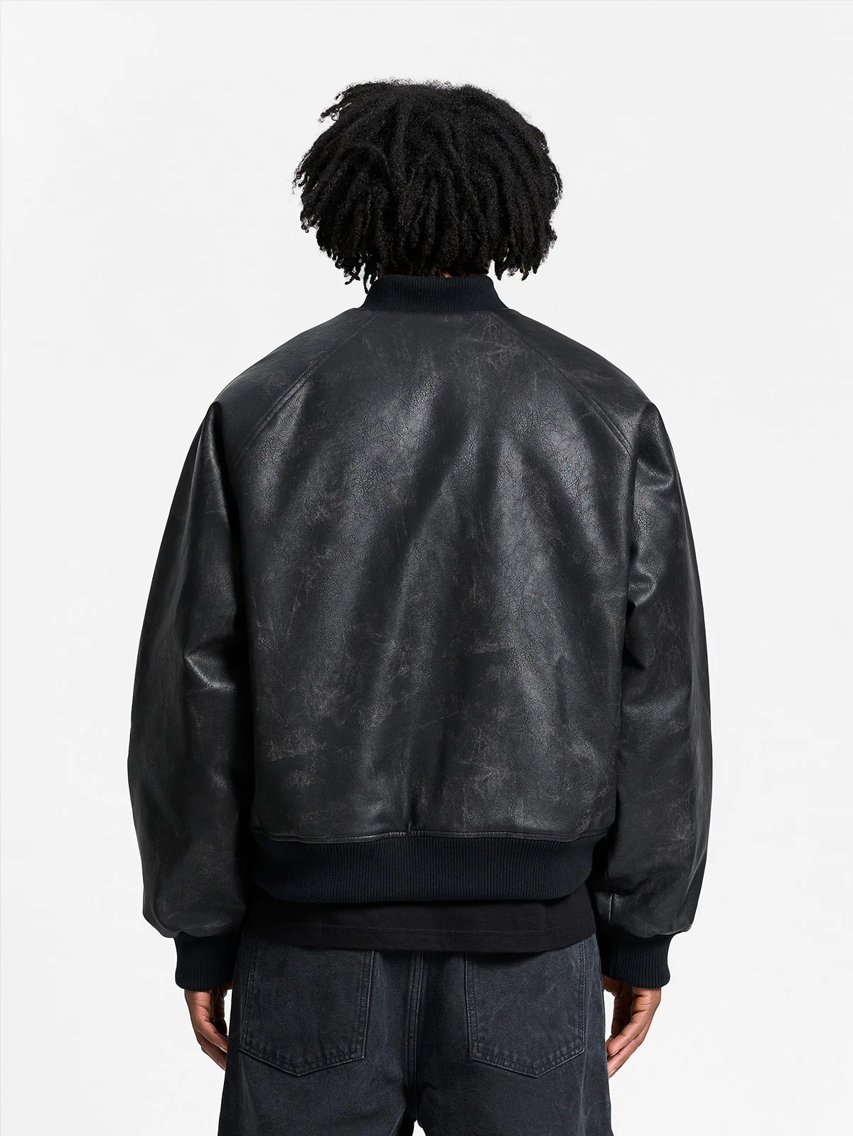 BOMBER JACKET - BRUSHED LEATHER - Image 5