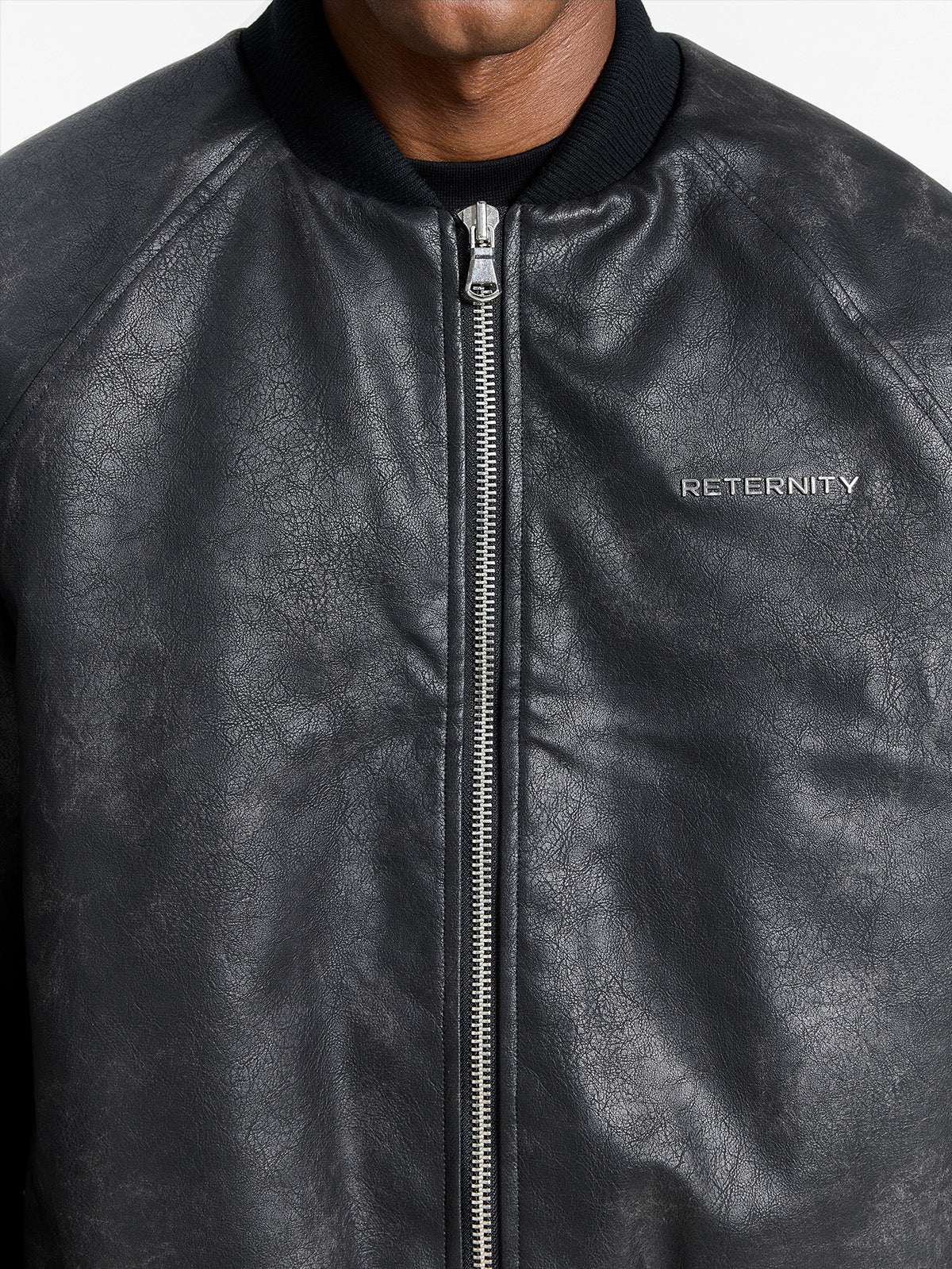 BOMBER JACKET - BRUSHED LEATHER - Image 7