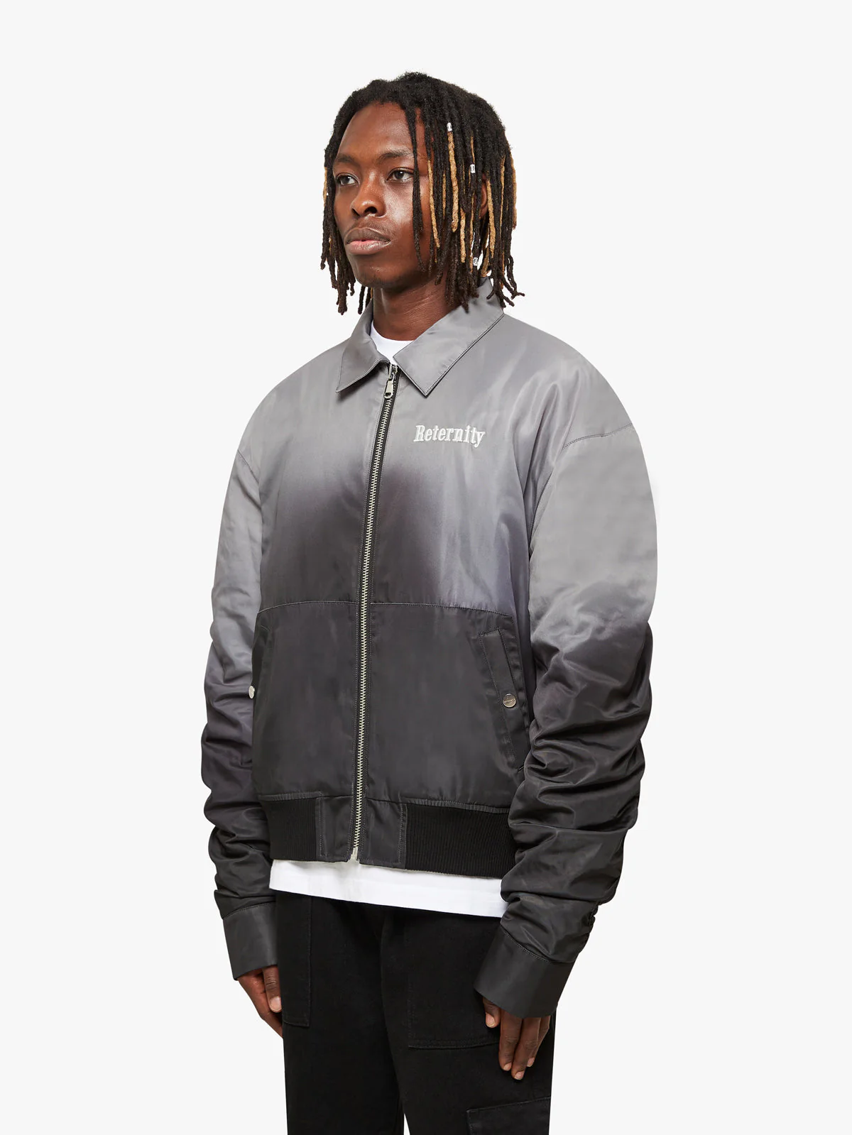 BOMBER JACKET ‘RETERNITY’ - WASHED BLACK - Image 3