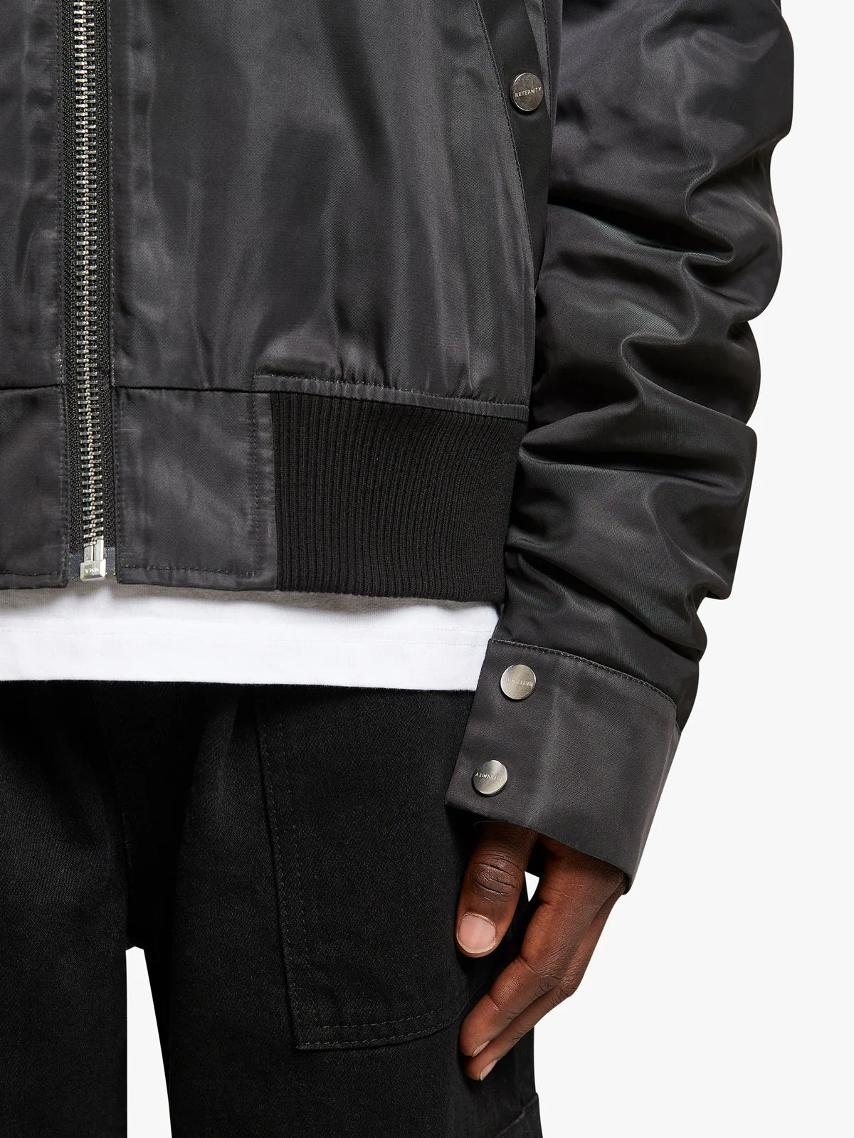 BOMBER JACKET ‘RETERNITY’ - WASHED BLACK - Image 7