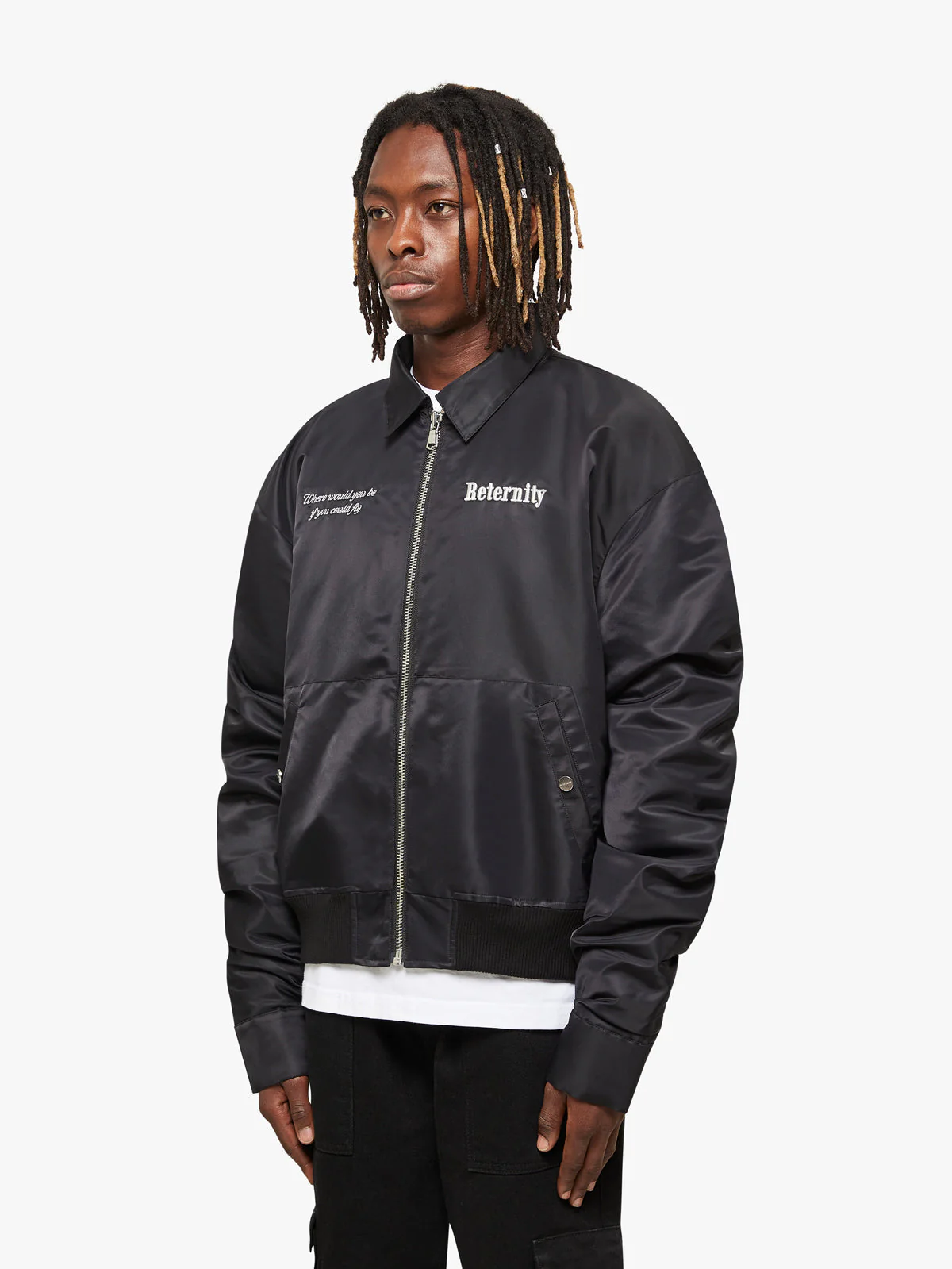 BOMBER JACKET ‘RETERNITY’ - BLACK - Image 3