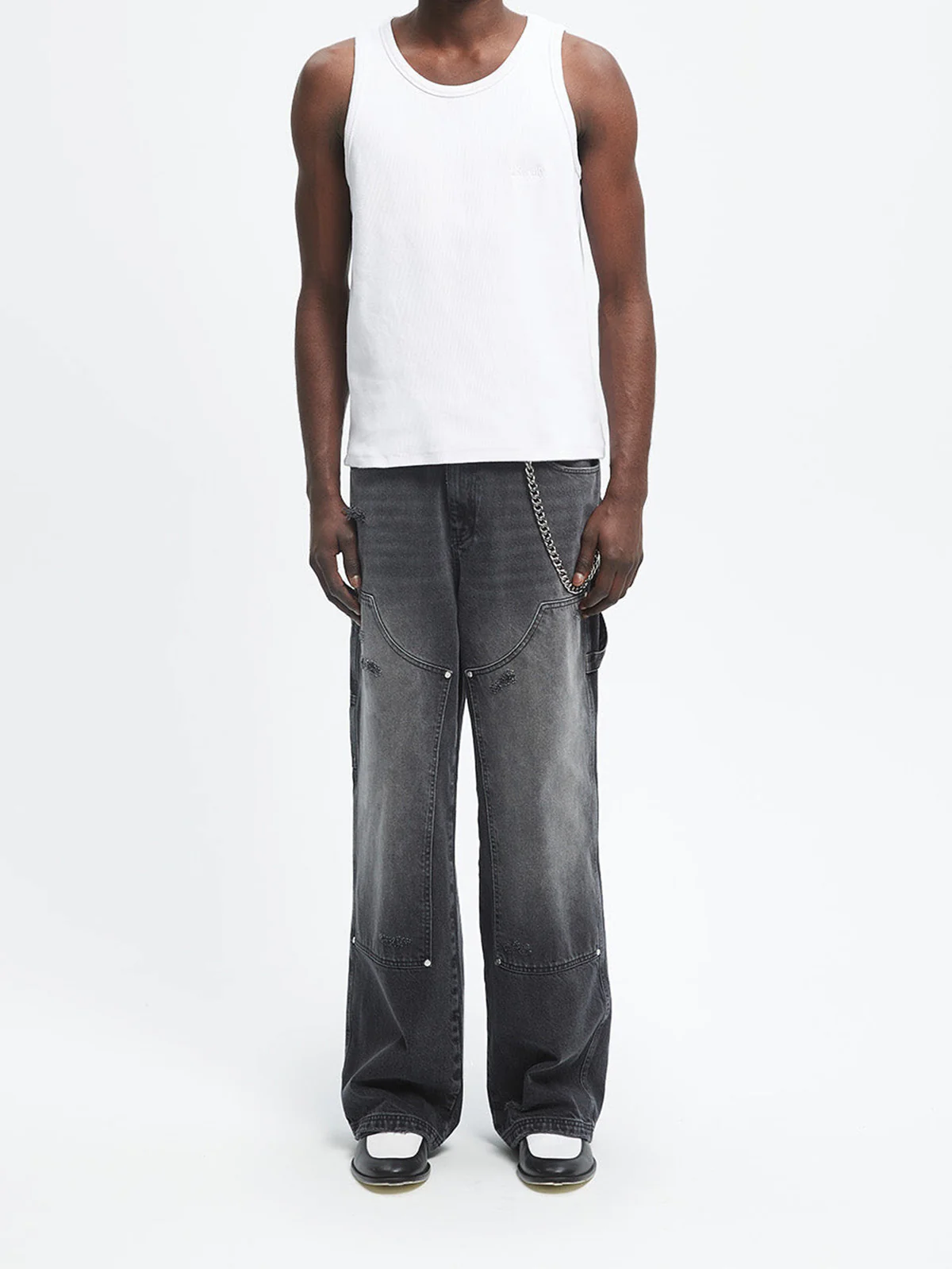 CARPENTER PANTS - WASHED BLACK - Image 6