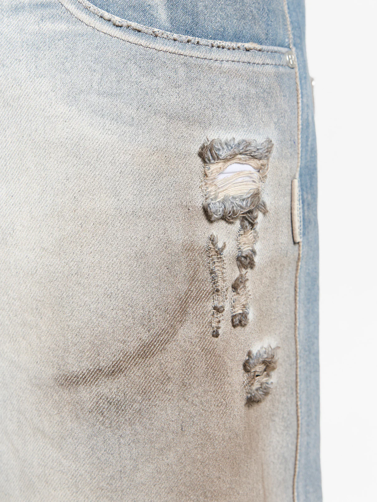 COLORIS DISTRESSED DENIM - BLUE - Image 7