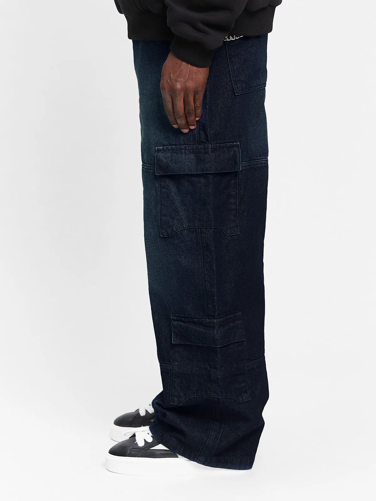 CONCEPTION CARGO PANTS - RAW DENIM - Image 4