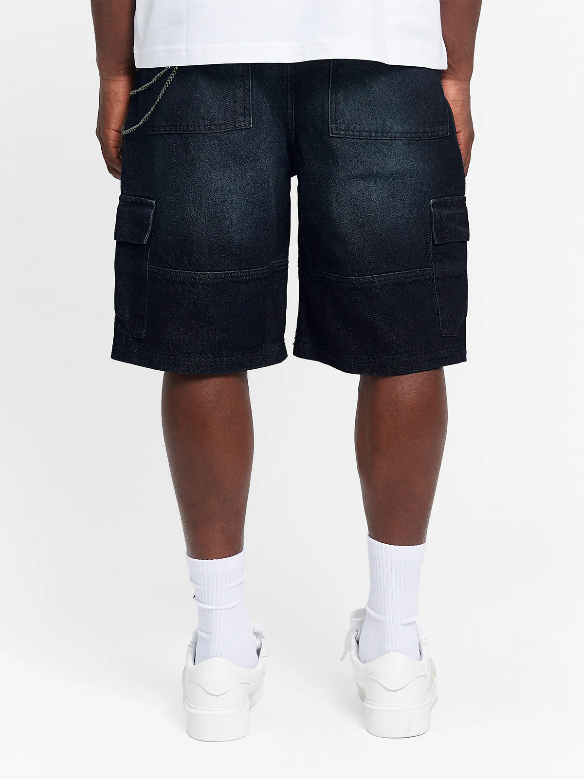 CONCEPTION CARGO SHORTS - RAW DENIM - Image 5
