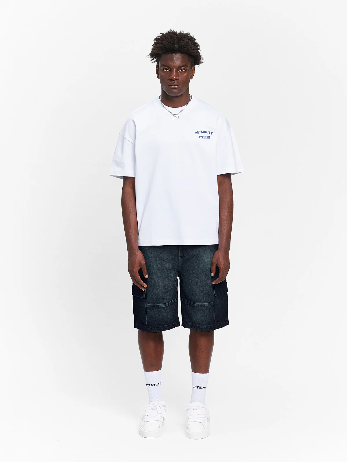 CONCEPTION CARGO SHORTS - RAW DENIM - Image 7