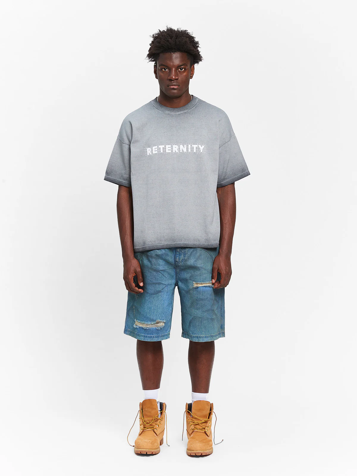 CONSTRUCTION KNIT T-SHIRT - DARKGREY - Image 6