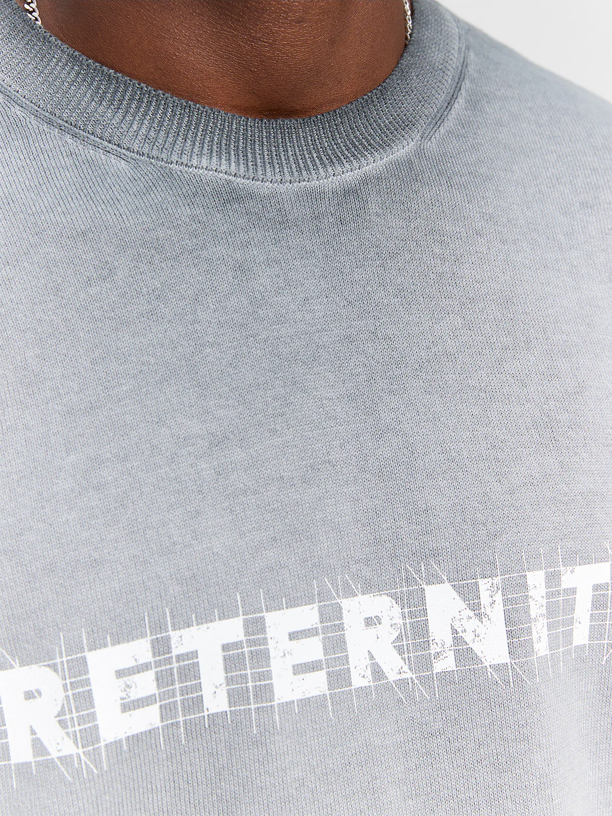 CONSTRUCTION KNIT T-SHIRT - DARKGREY - Image 8