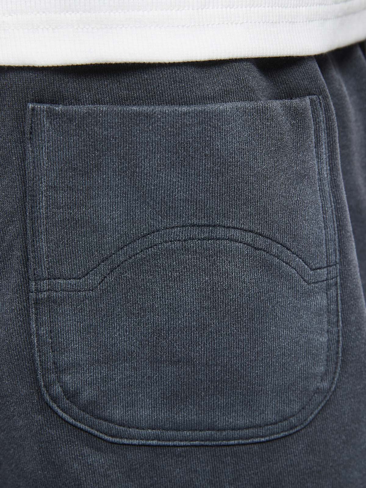 CREATIVE DEPT COTTON SHORTS - FADED BLACK - Image 7
