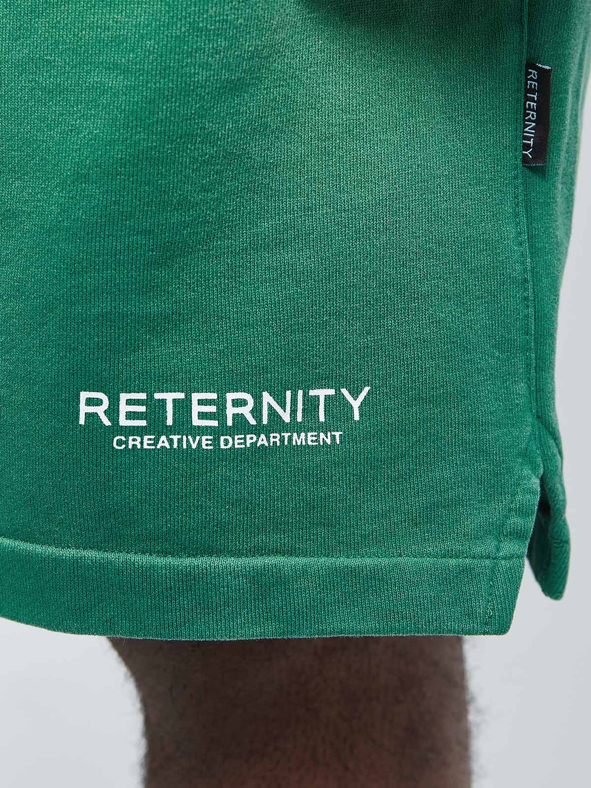 CREATIVE DEPT COTTON SHORTS - FADED GREEN - Image 7