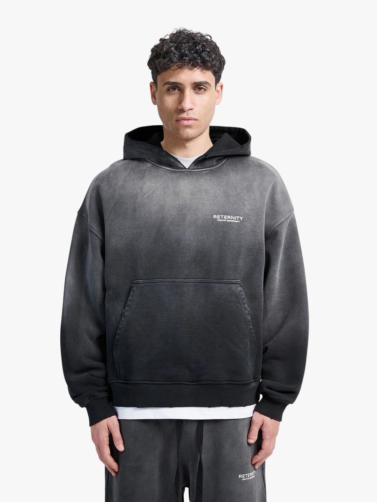 CREATIVE DEPT HOODIE - FADED BLACK - Image 3