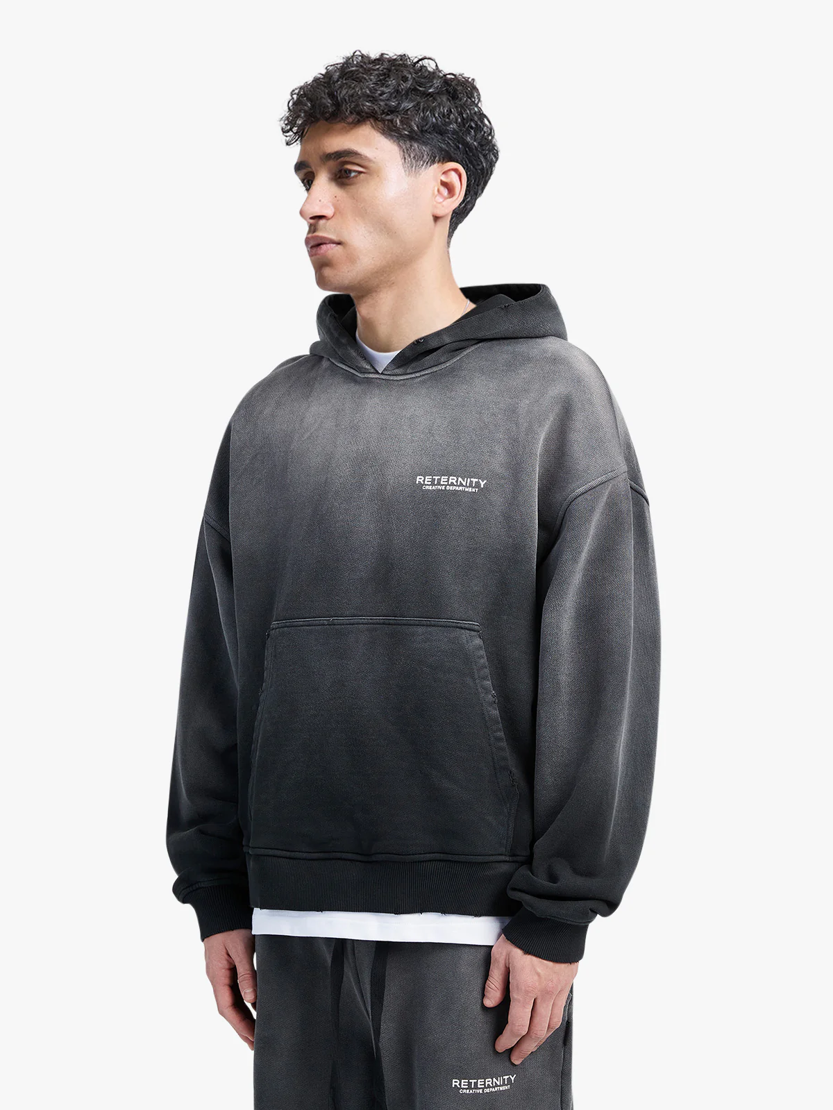 CREATIVE DEPT HOODIE - FADED BLACK - Image 4