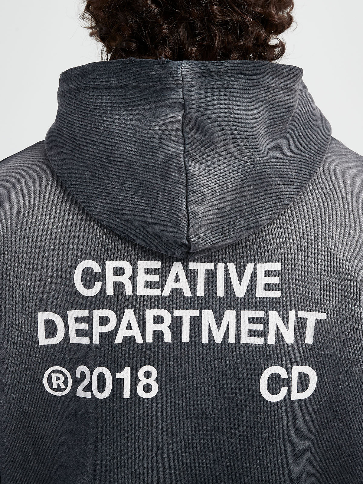 CREATIVE DEPT HOODIE - FADED BLACK - Image 9