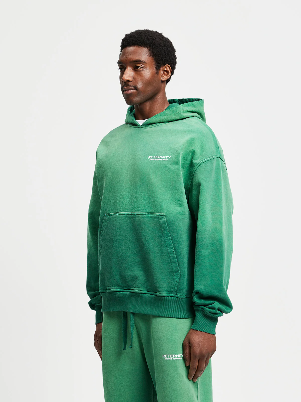 CREATIVE DEPT HOODIE - FADED GREEN - Image 4