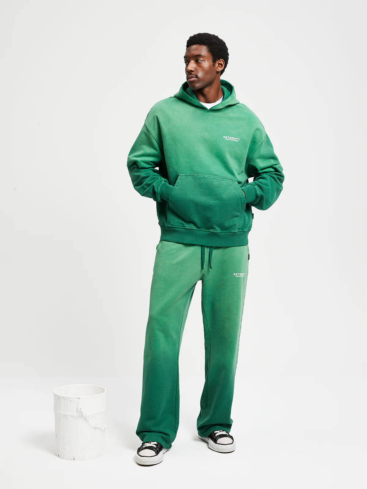 CREATIVE DEPT HOODIE - FADED GREEN - Image 7