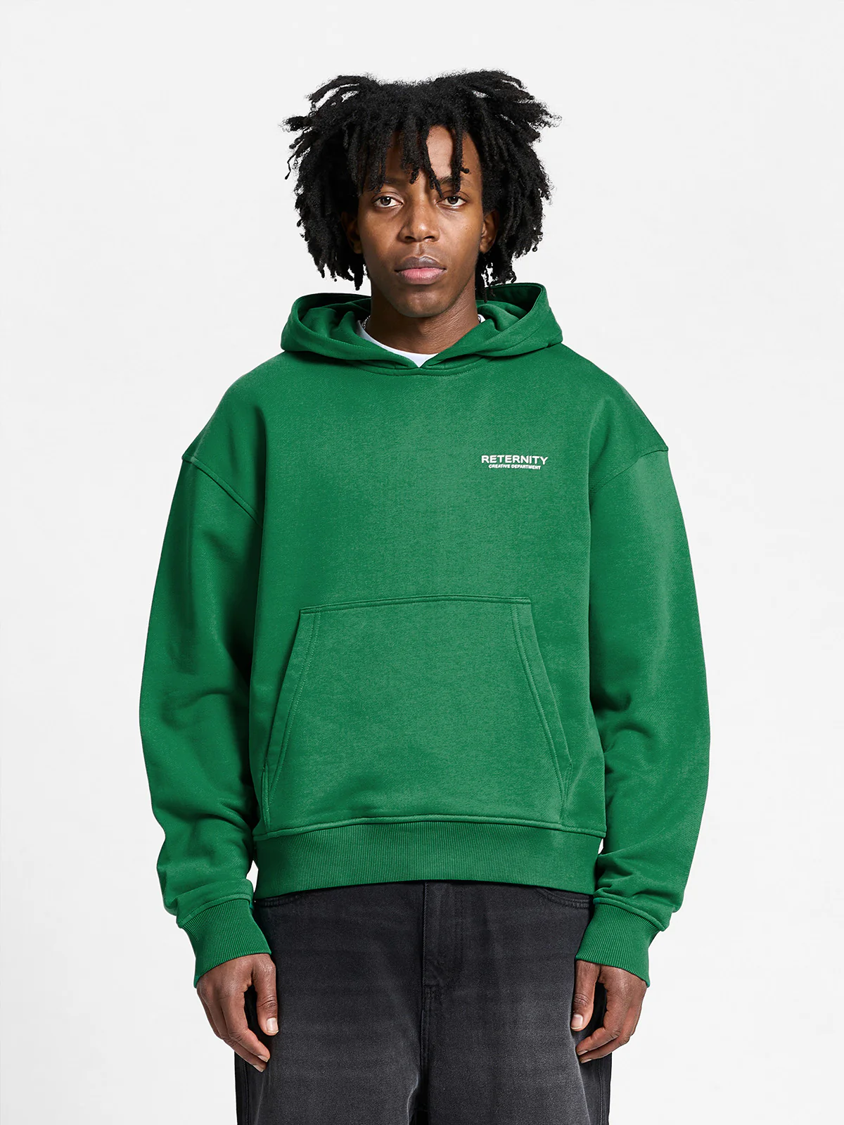 CREATIVE DEPT HOODIE - GREEN - Image 3