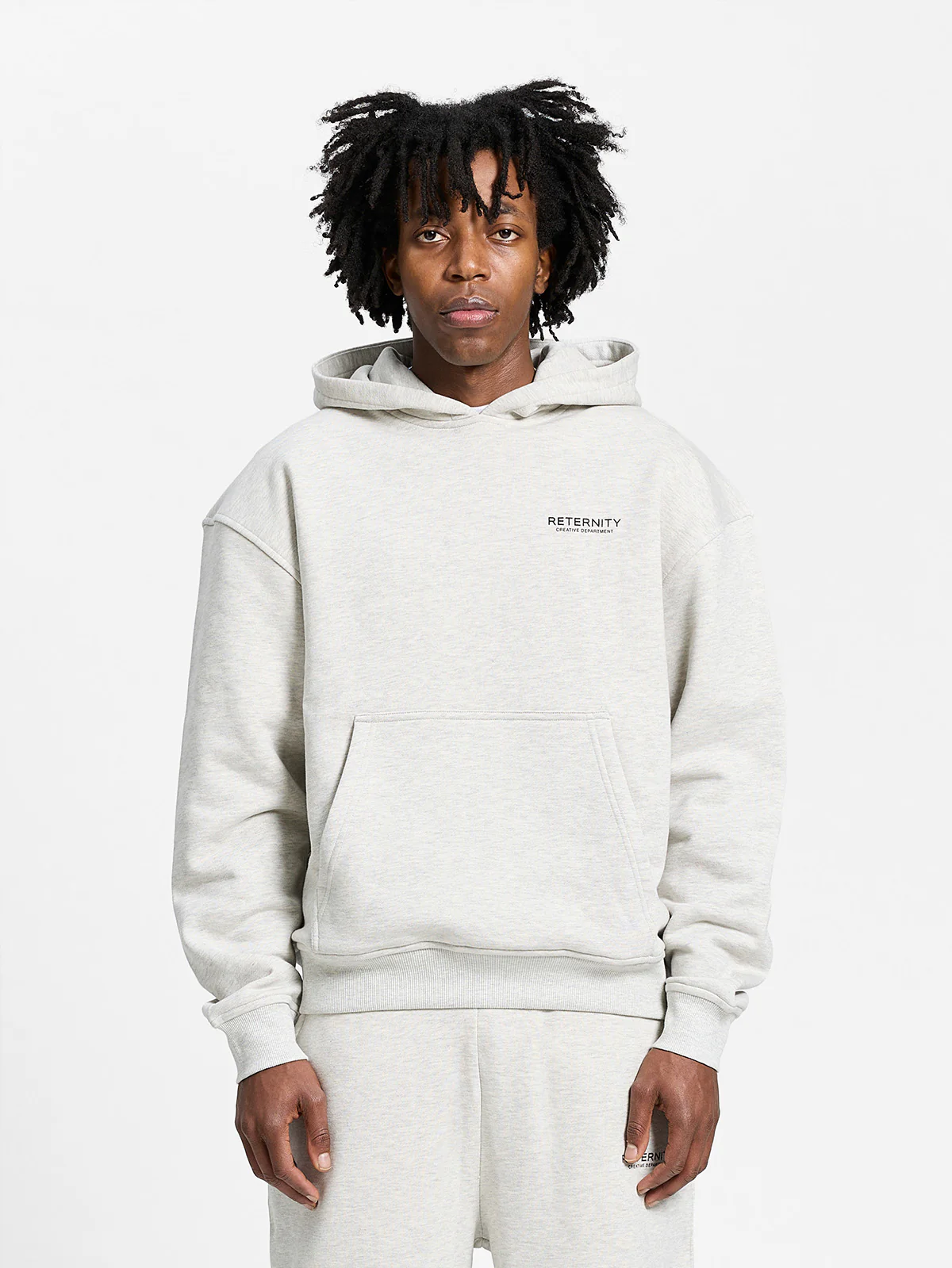 CREATIVE DEPT HOODIE - MELANGE GREY - Image 3