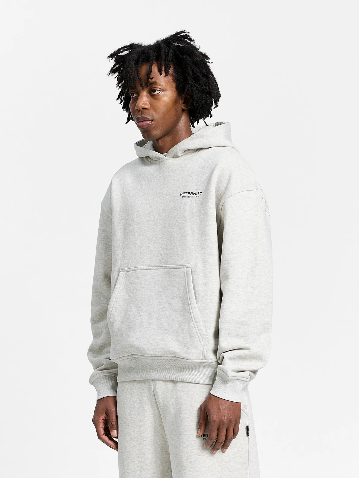CREATIVE DEPT HOODIE - MELANGE GREY - Image 4