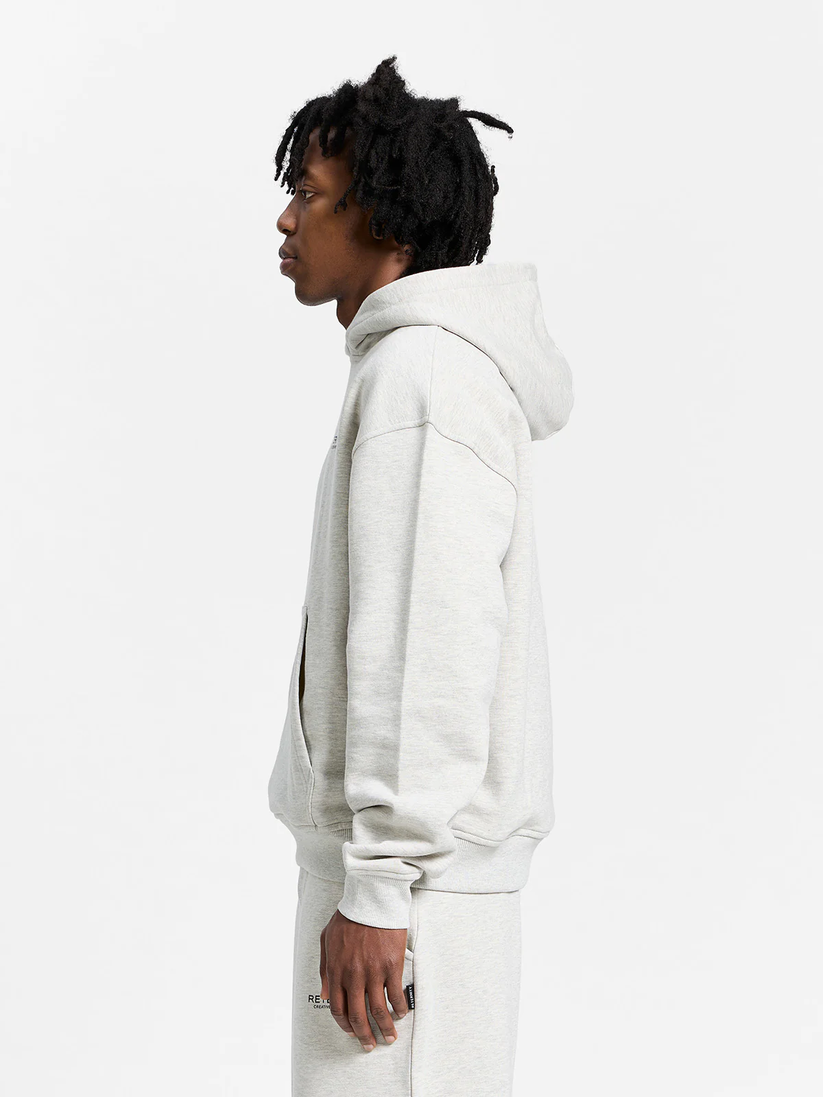 CREATIVE DEPT HOODIE - MELANGE GREY - Image 5