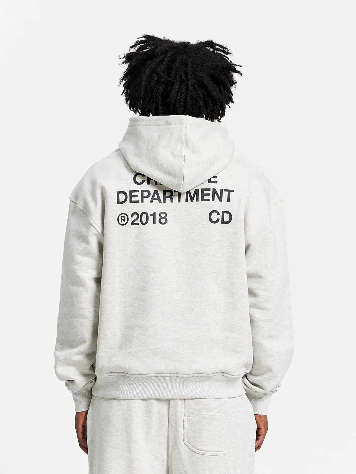 CREATIVE DEPT HOODIE - MELANGE GREY - Image 6